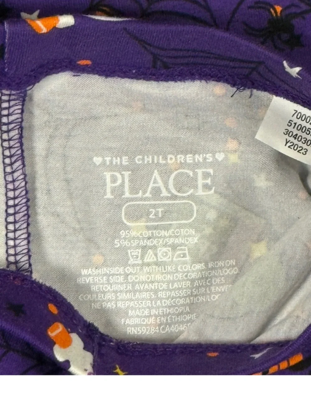 🕸️ The Children's Place Purple Halloween Leggings 2T